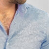 C002CCPR000012 Camisa Corte Italiano Custom Fit Oxford micro puntos Azul Oscuro-Blanca-