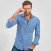 C002CCPR000013 Camisa Corte Italiano Custom Fit Oxford Azul Claro-Azul Oscuro--2