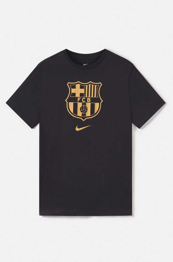 Camiseta Nike negra escudo oro
