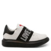 Zapatillas deportivas para mujer "Love Moschino" en piel de color blanco con logo