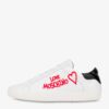Zapatillas deportivas para mujer de piel "Love Moschino" en color blanco"